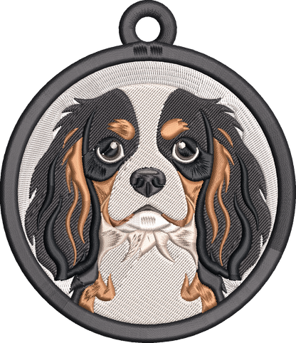 Dog Keychain Embroidery Design