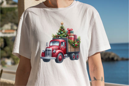 30 Christmas Truck Clipart Bundle