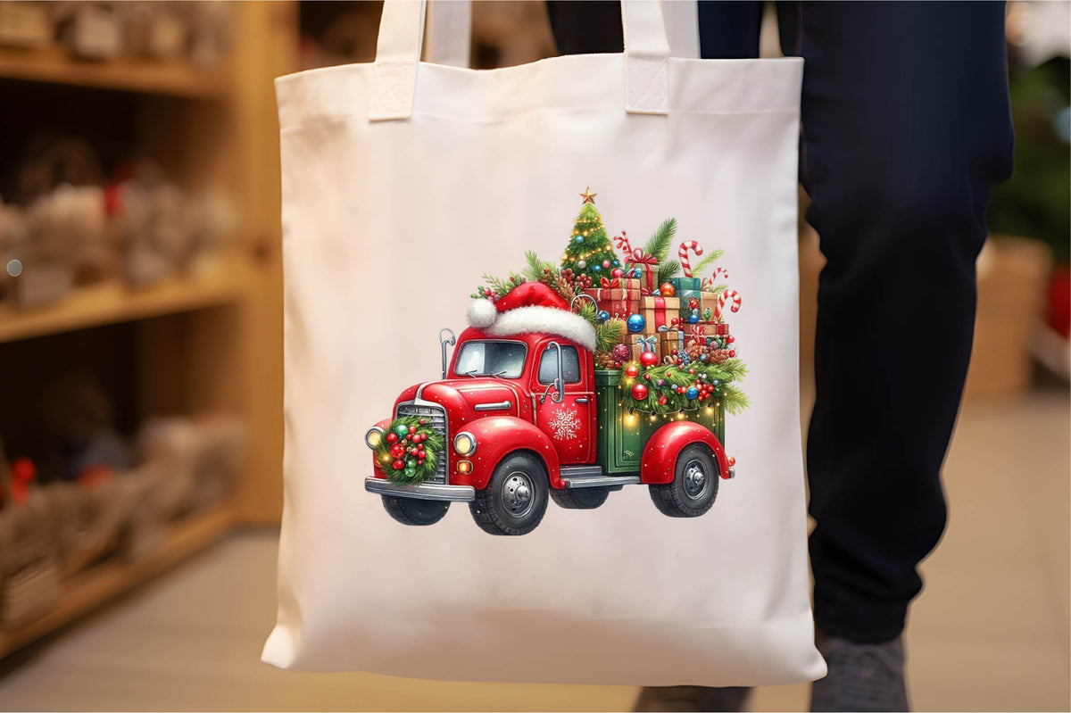 30 Christmas Truck Clipart Bundle