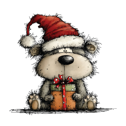 Hand Drawn Christmas Animals Clipart PNG Watercolor Woodland Animals