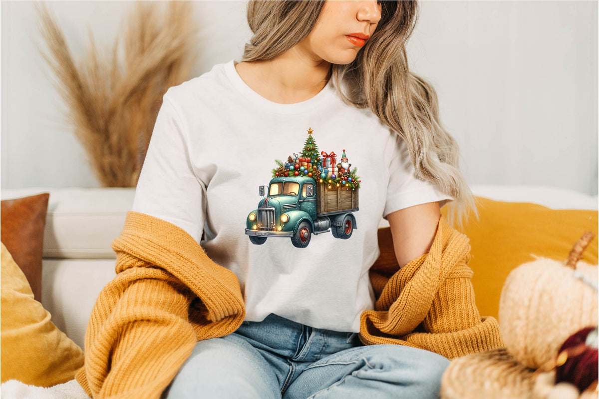 30 Christmas Truck Clipart Bundle