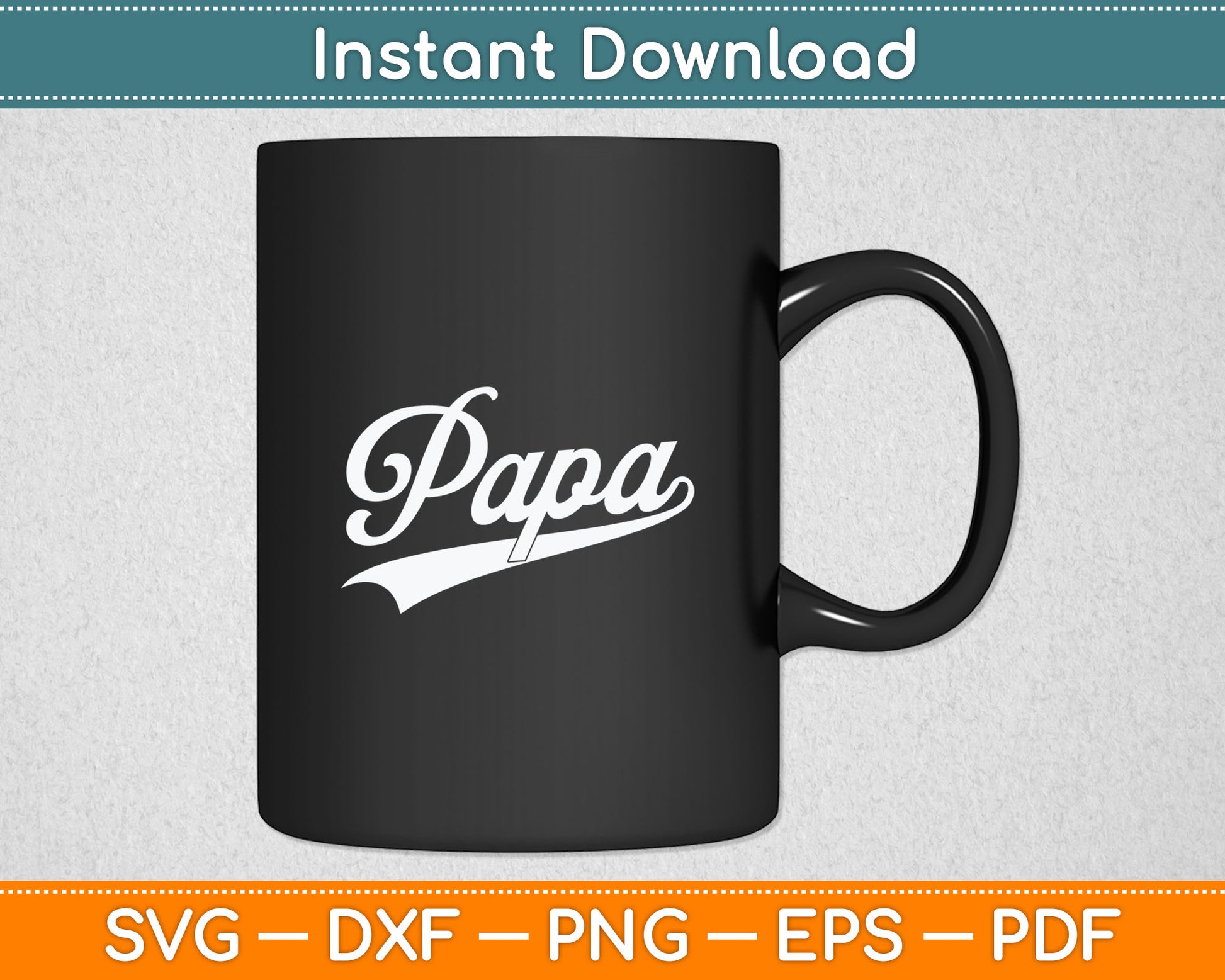 Papa Retro Style Father’s Day Svg Digital Cutting File