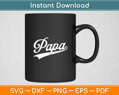 Papa Retro Style Father’s Day Svg Digital Cutting File