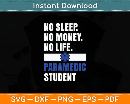 Paramedic Student EMS Nurse Ambulance Driver EMT Health Care Svg Digital Cutting File