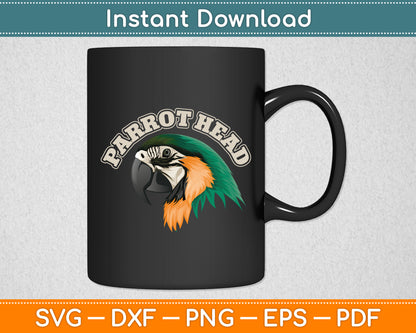 Parrot Head Svg Digital Cutting File