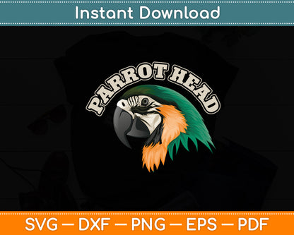 Parrot Head Svg Digital Cutting File