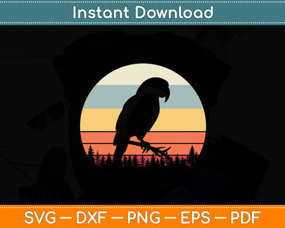 Parrot Vintage Retro Funny Svg Digital Cutting File