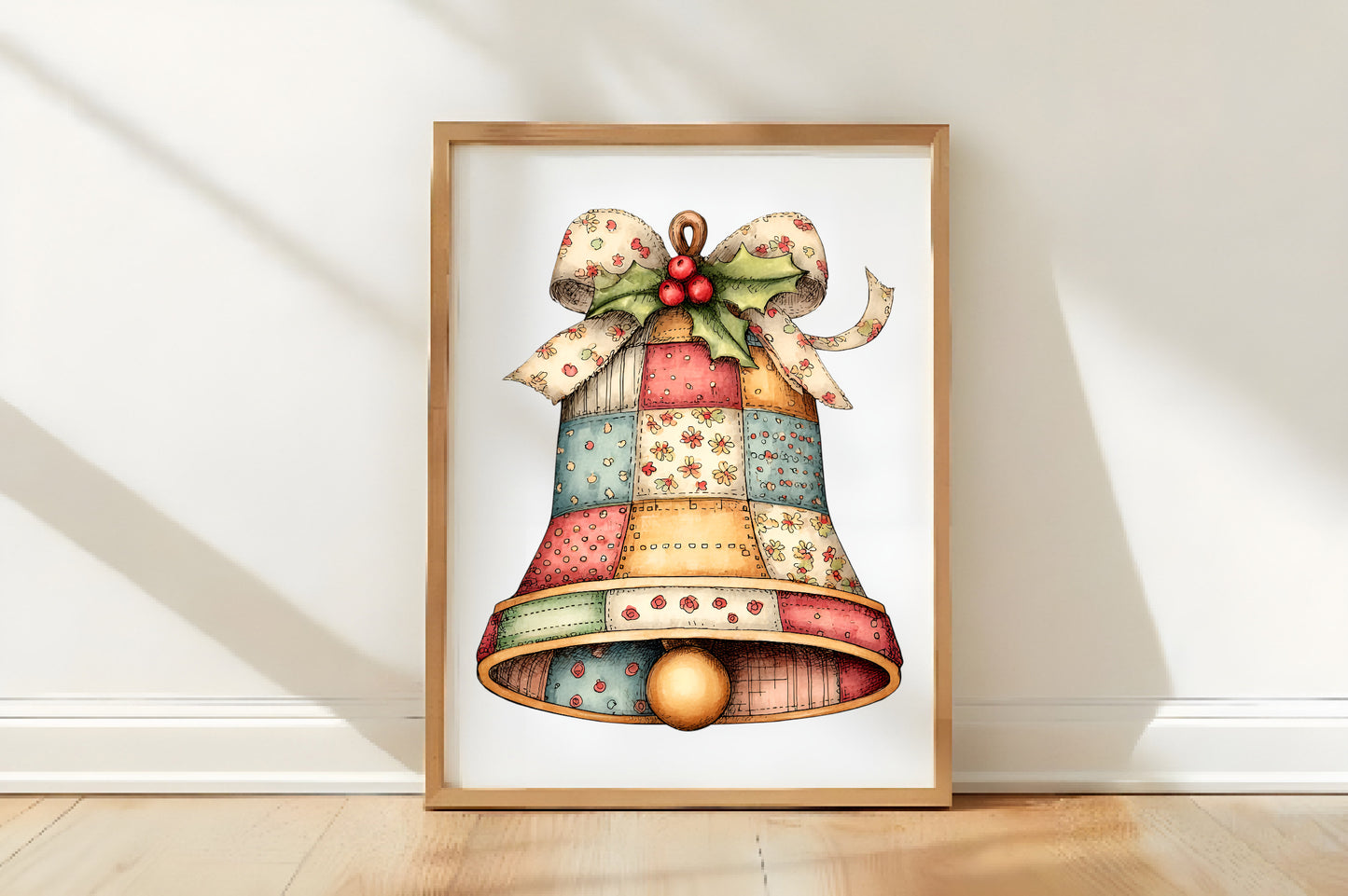 Patchwork Christmas Clipart Bundle PNG