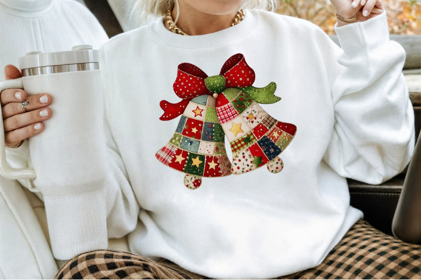 Patchwork Christmas Clipart PNG Bundle