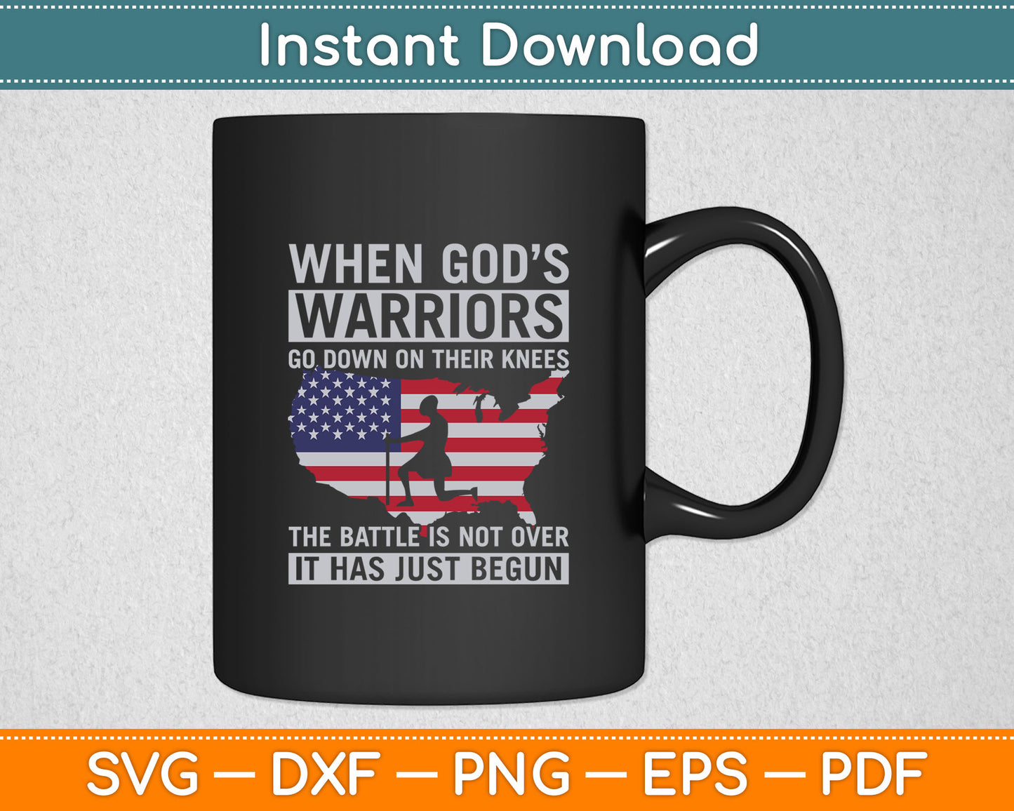 Patriotic Christian Devotee God Christianity US Flag Jesus Svg Digital Cutting File
