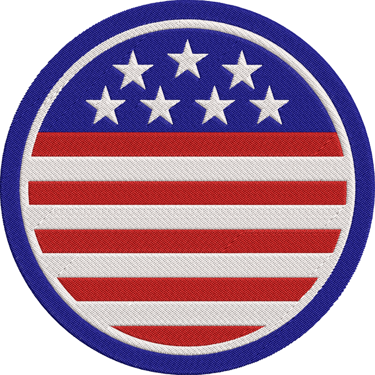 Patriotic Embroidery Design, 4th of July American Flag Machine Embroidery Pattern, Red White Blue USA Embroidery Design