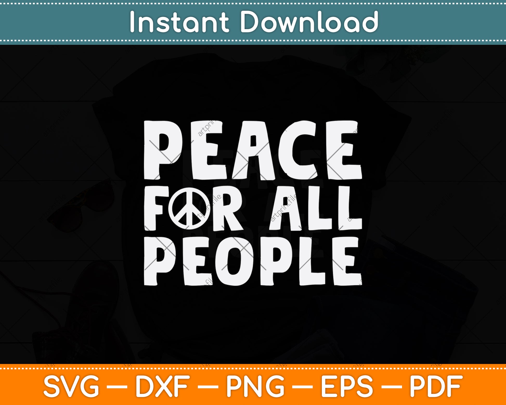 Peace For All People Svg Design Digital Cutting File