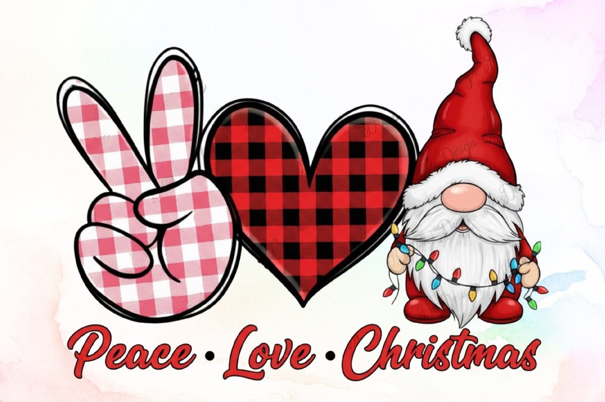 Peace Love Christmas PNG