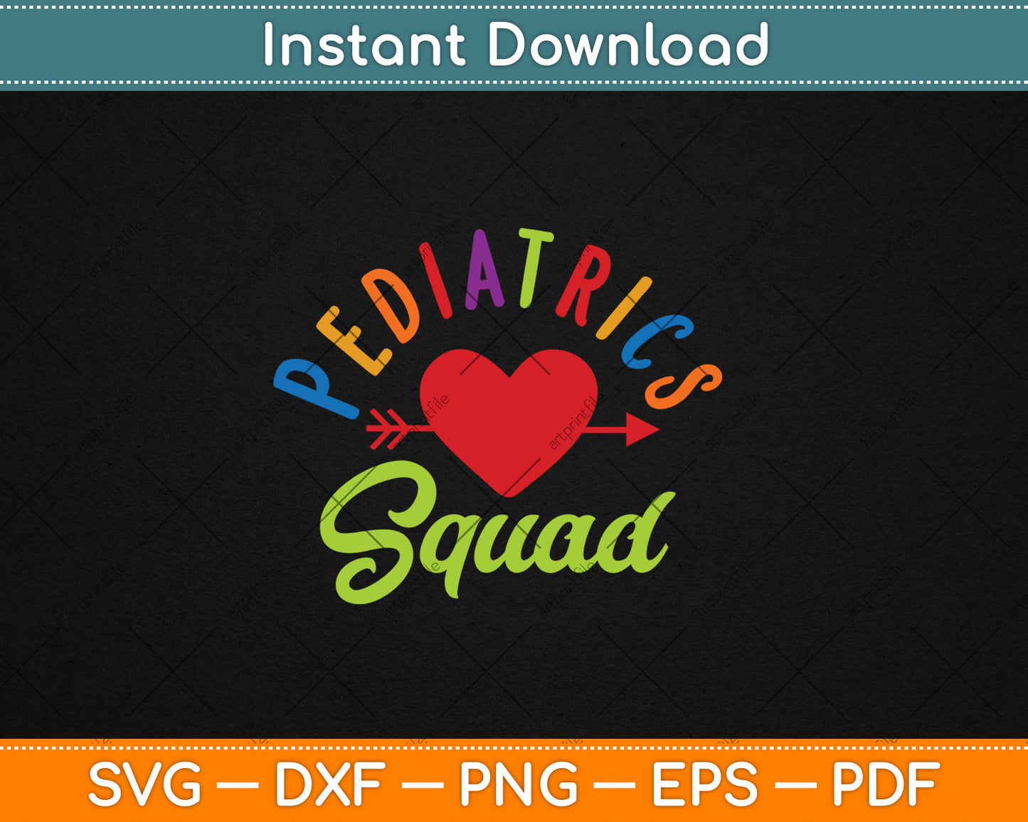 Pediatric Frontline Essential Worker Healthcare Nurse Svg Digital Cutting File