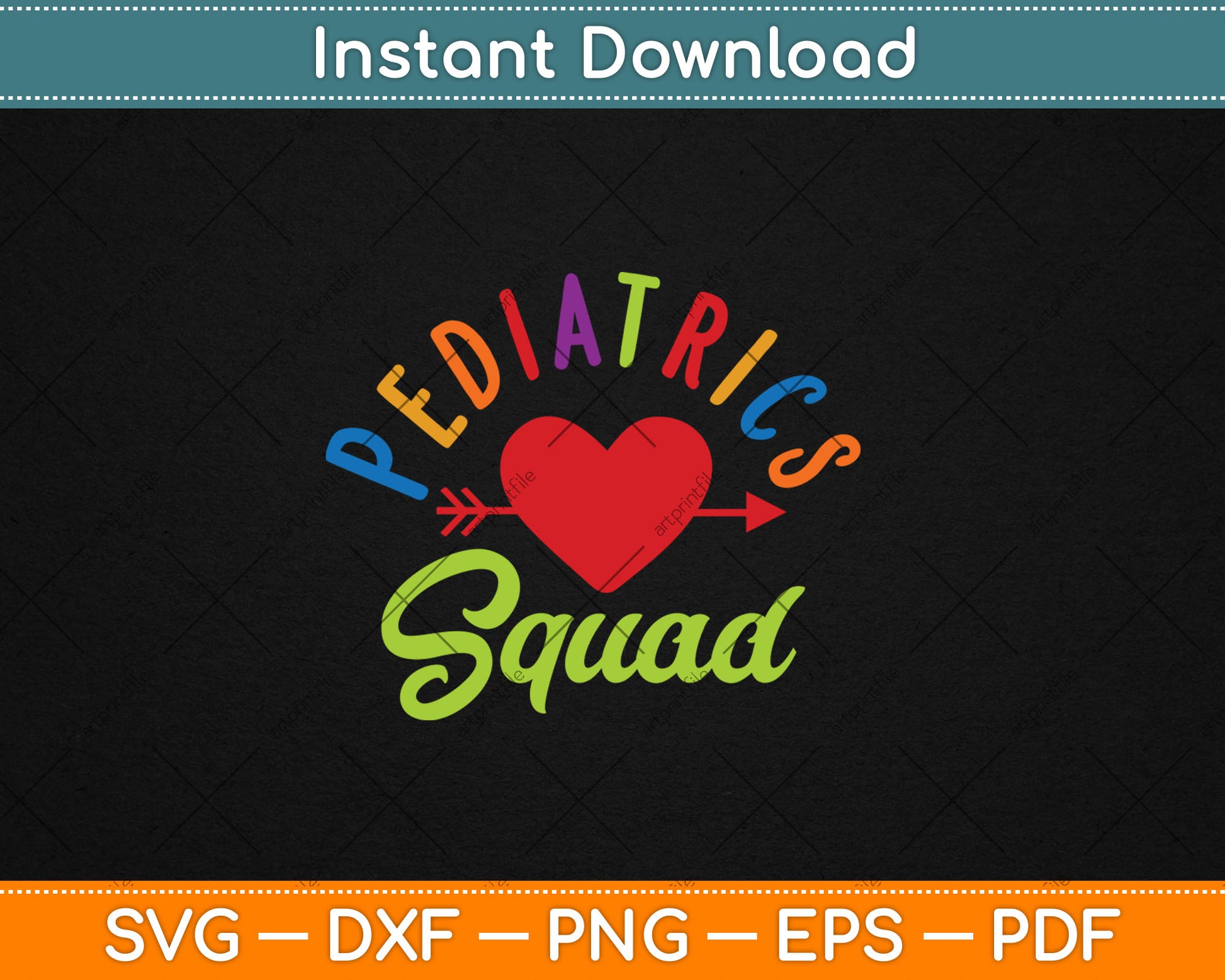 Pediatric Frontline Essential Worker Healthcare Nurse Svg Digital Cutting File
