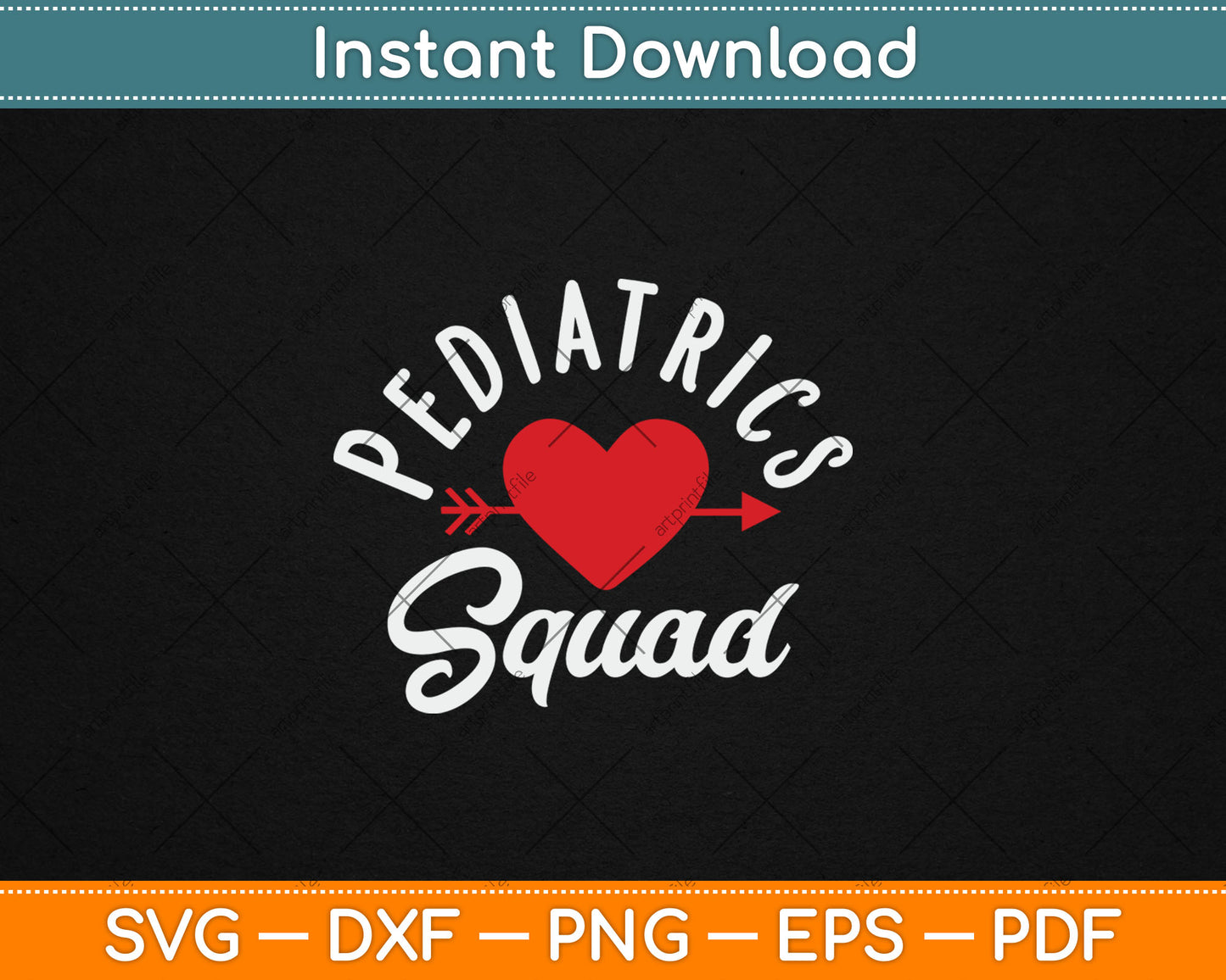 Pediatric Frontline Essential Worker Healthcare Nurse Svg Digital Cutting File