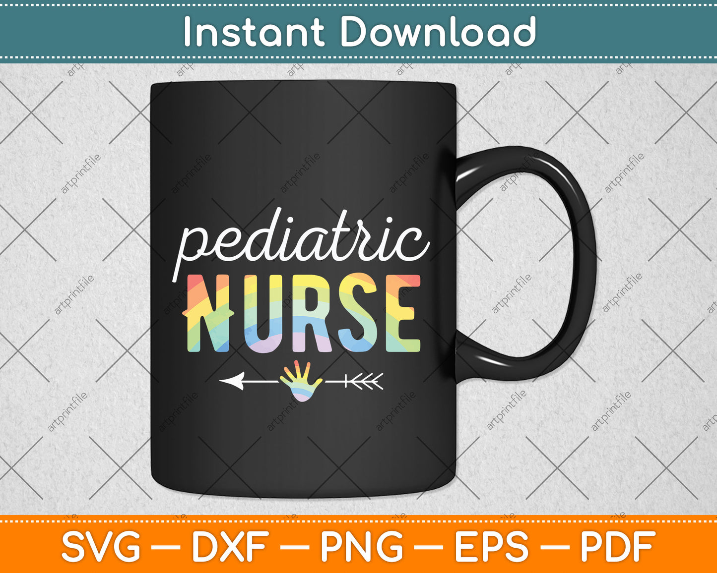 Pediatric Nurse Appreciation Day Tie Dye Svg Design Digital Cutting File