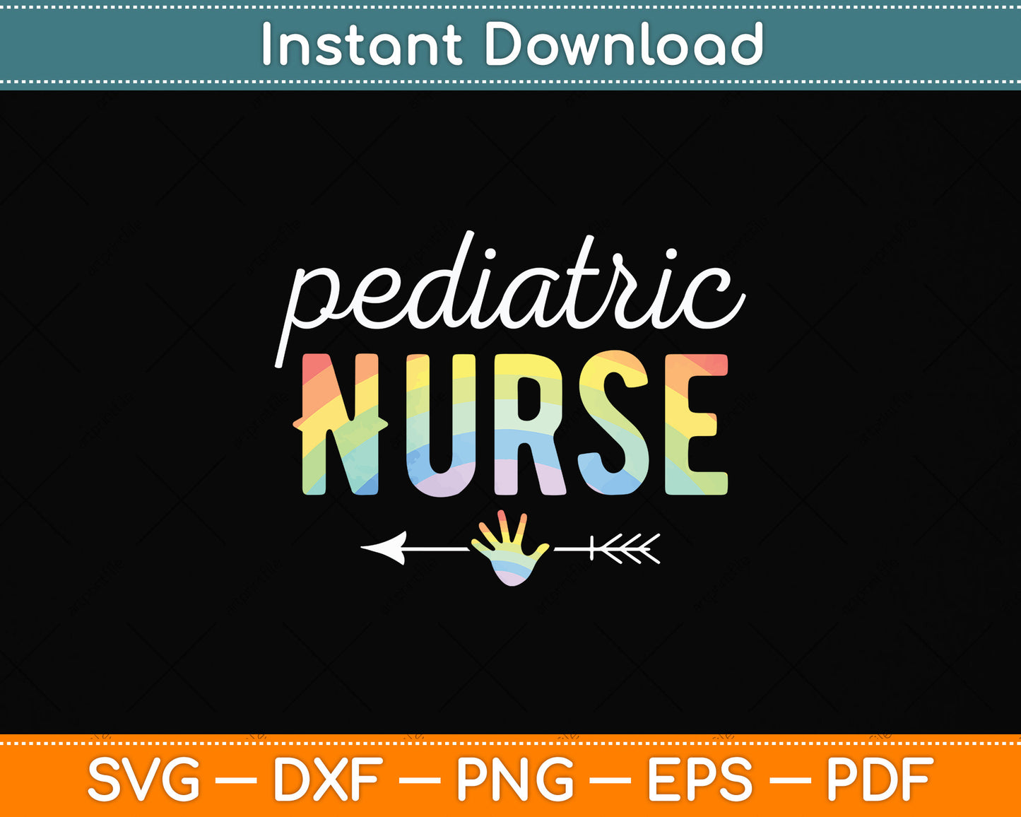 Pediatric Nurse Appreciation Day Tie Dye Svg Design Digital Cutting File