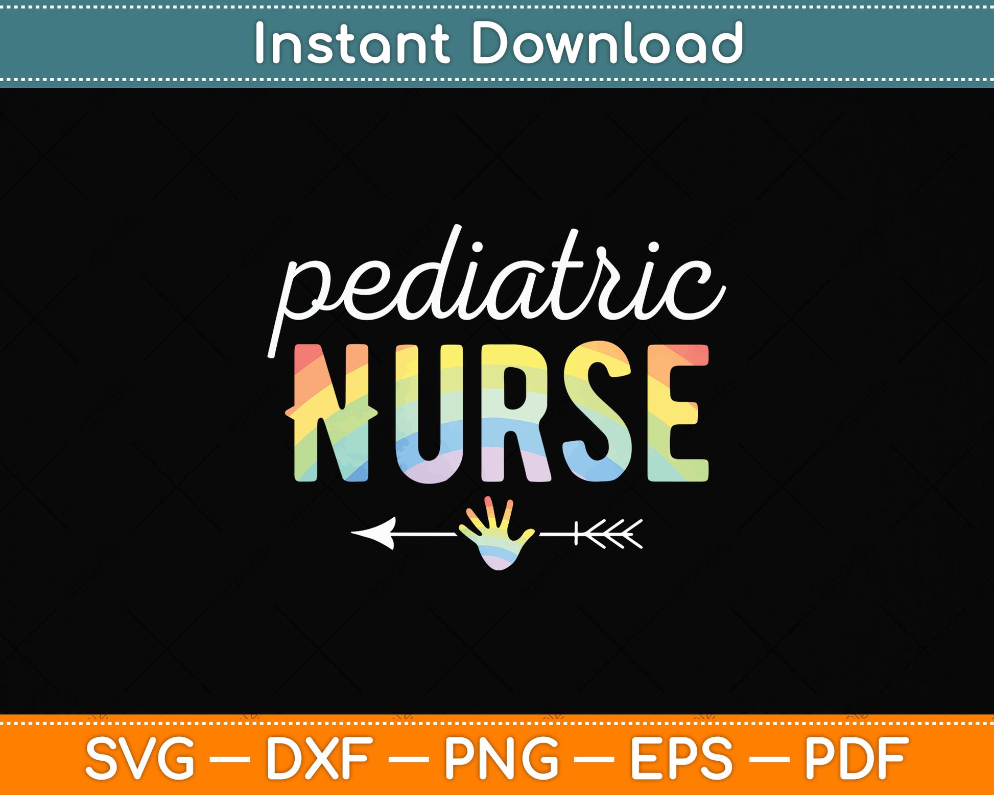 Pediatric Nurse Appreciation Day Tie Dye Svg Design Digital Cutting File