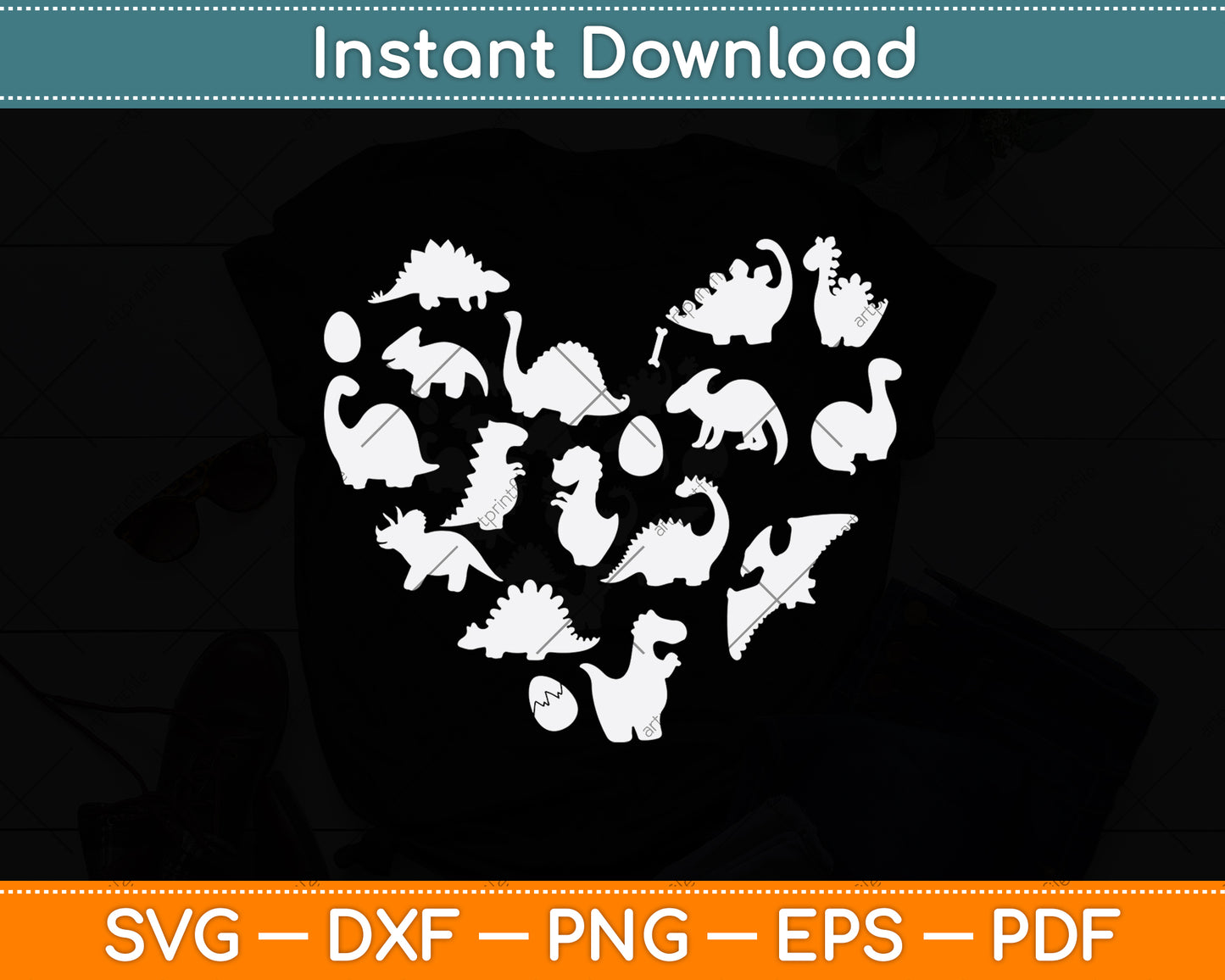 Pediatric Nurse HeartBeat Dinosaur Svg Png Dxf Digital Cutting File