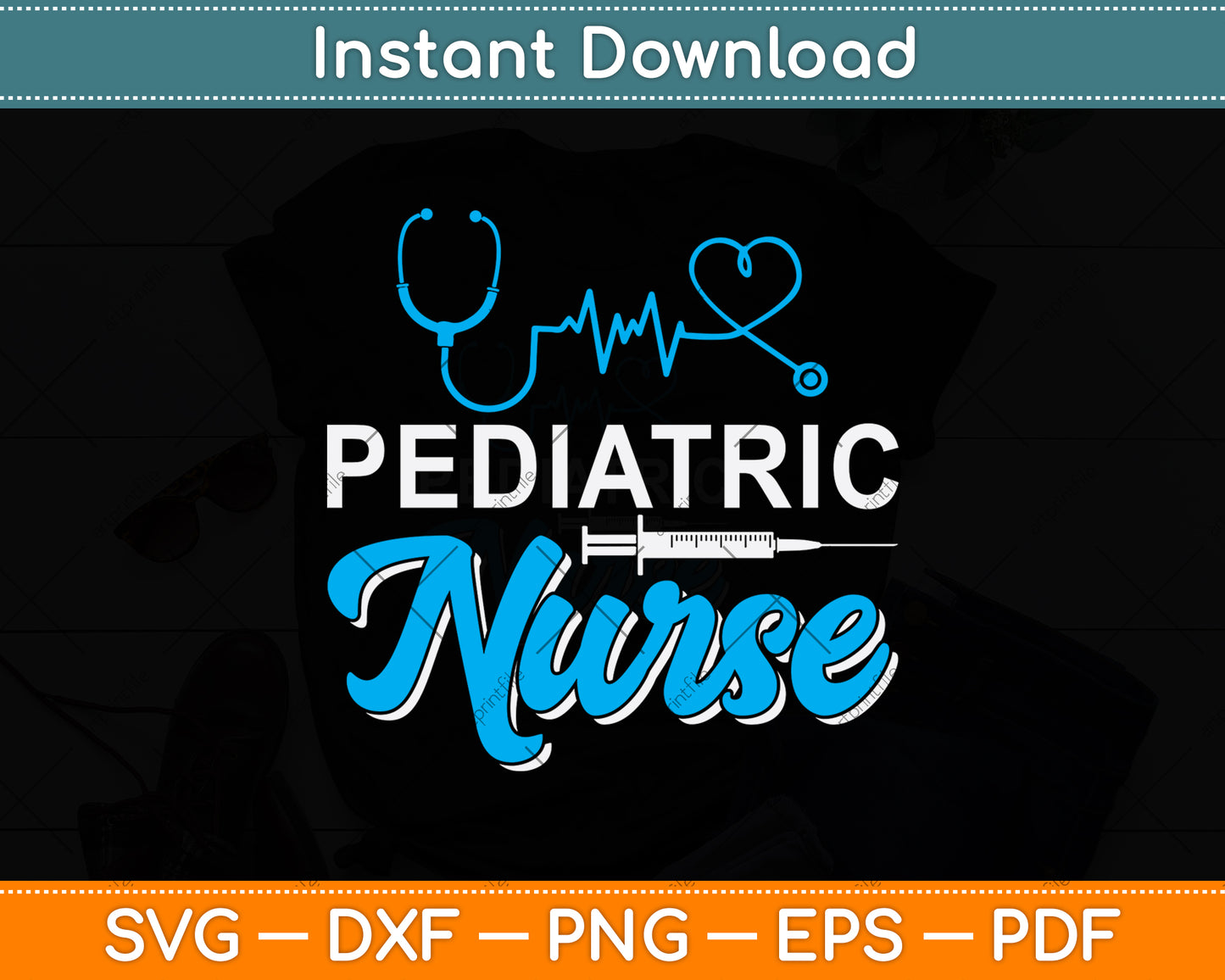 Pediatric Nurse Lovers Svg Png Dxf Digital Cutting File