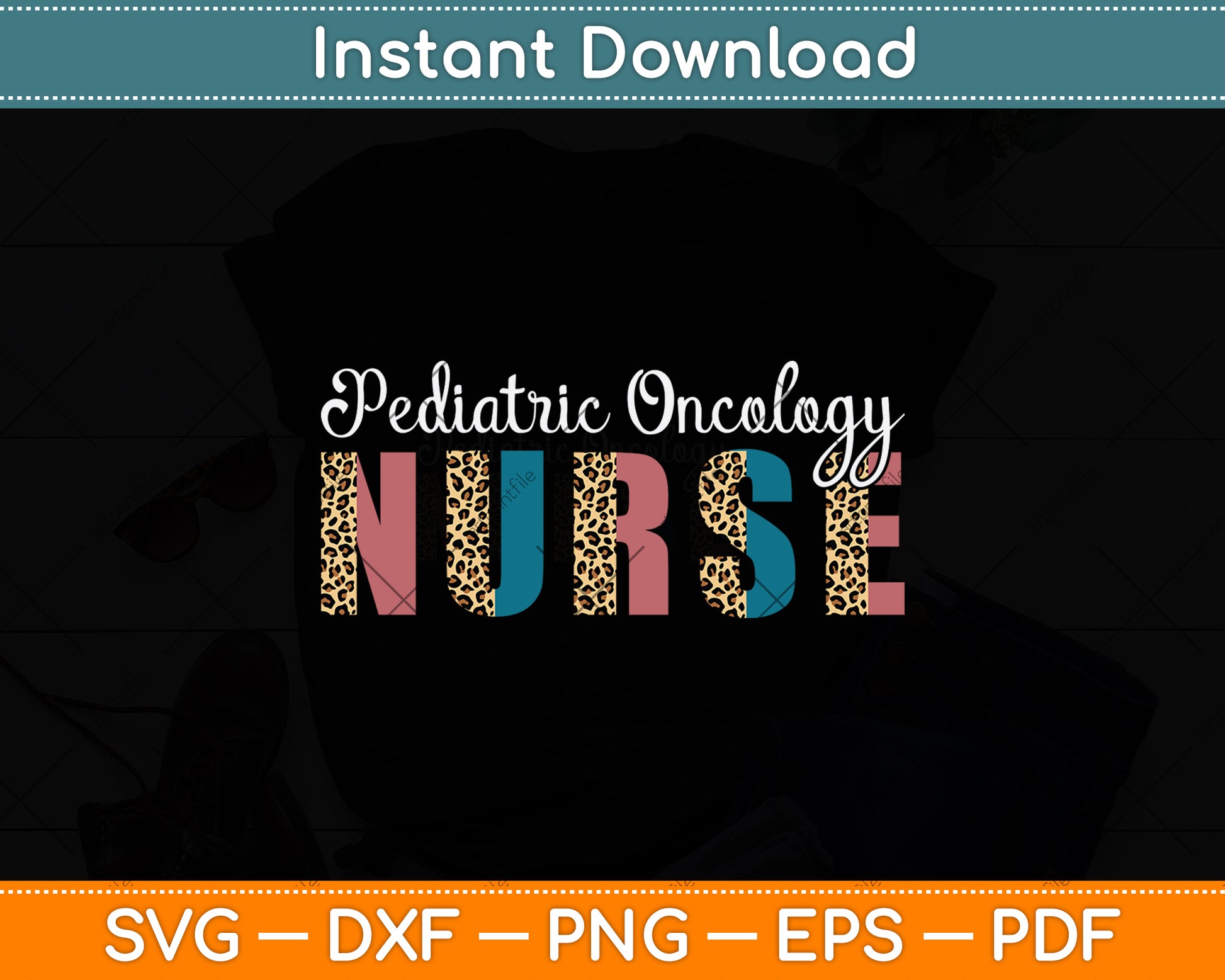 Pediatric Oncology Nurse Svg Png Dxf Digital Cutting File