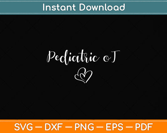 Pediatric PT Physical Therapy Office Staff Appreciation Svg Png Dxf Digital Cutting File