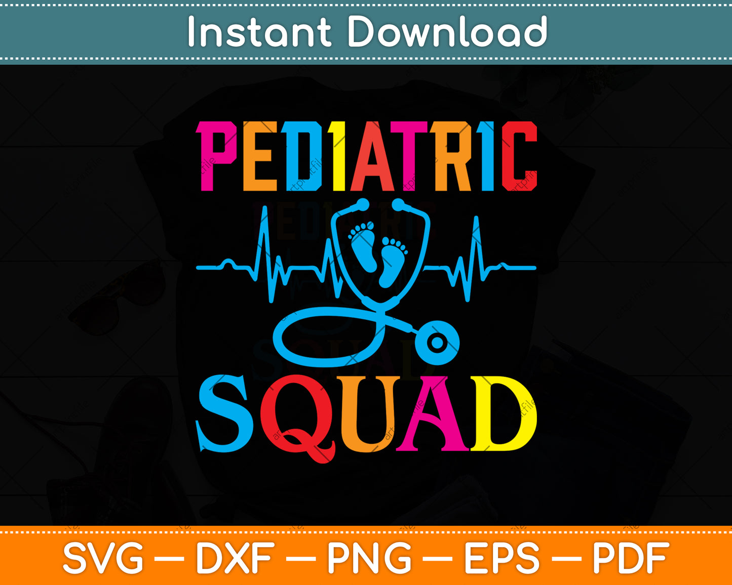 Pediatric Squad Lovers Svg Png Dxf Digital Cutting File