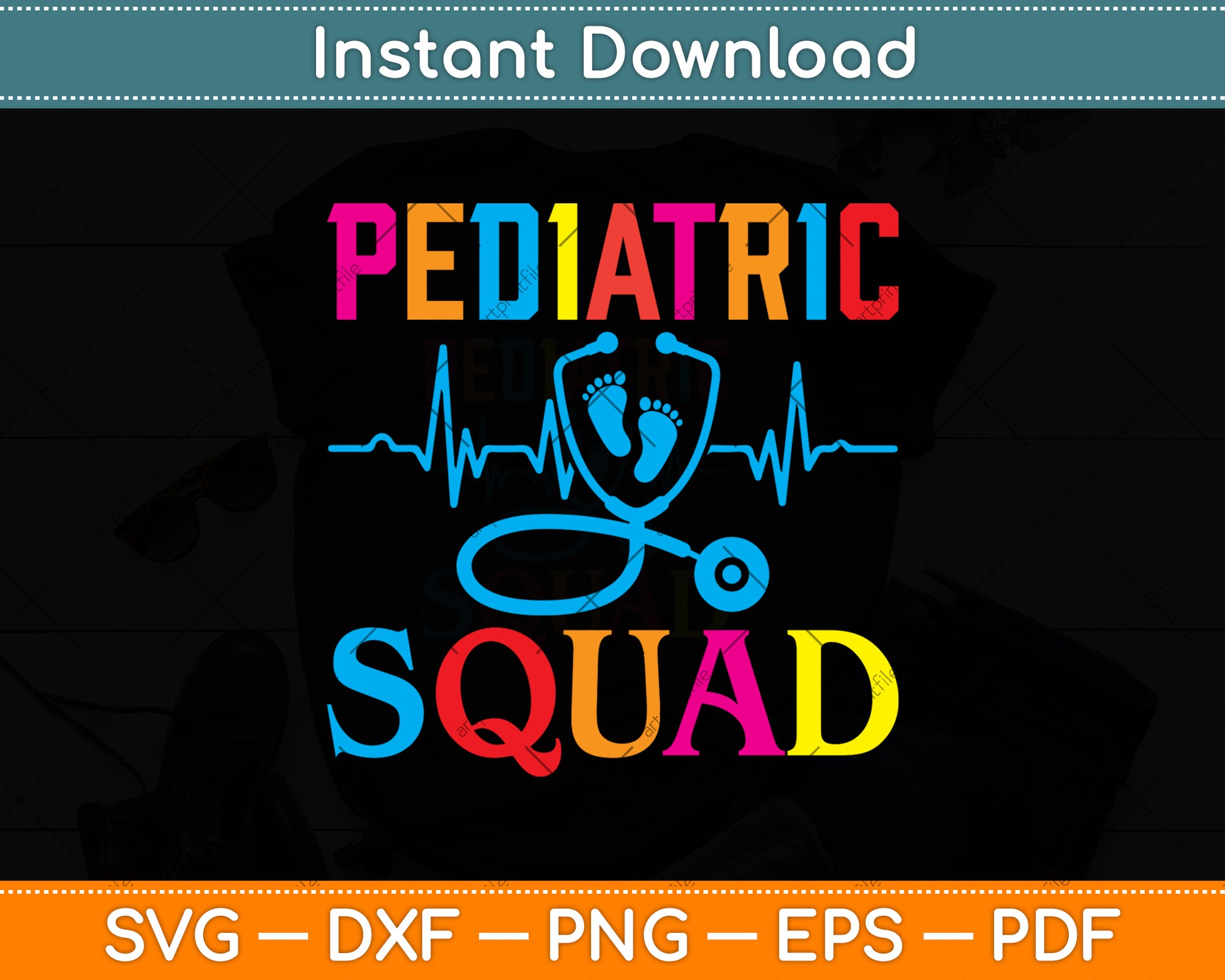 Pediatric Squad Lovers Svg Png Dxf Digital Cutting File
