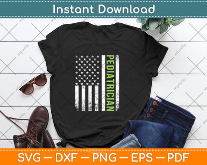 Pediatrician American Flag Svg Png Dxf Digital Cutting File