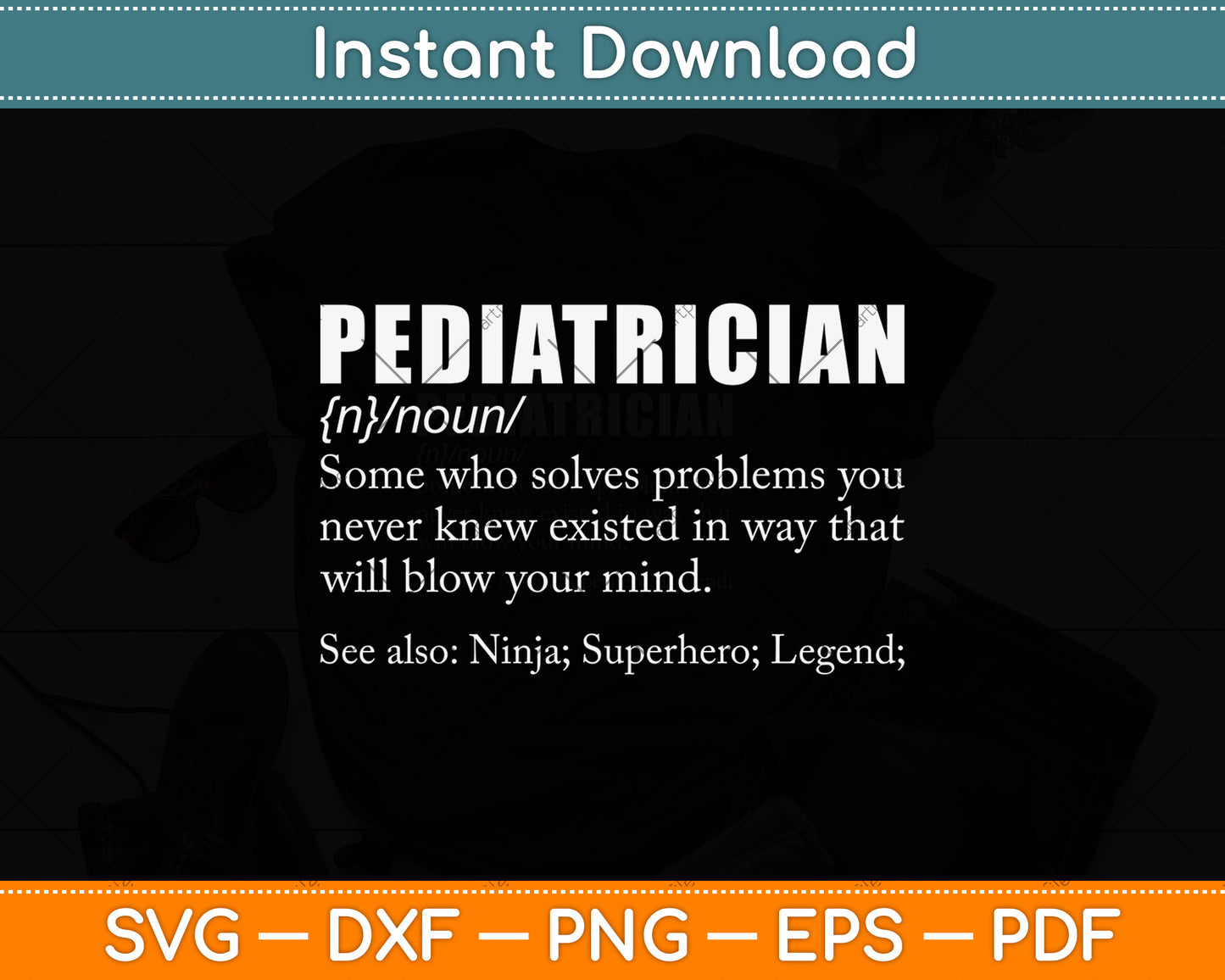 Pediatrician Definition Svg Design Digital Cutting File