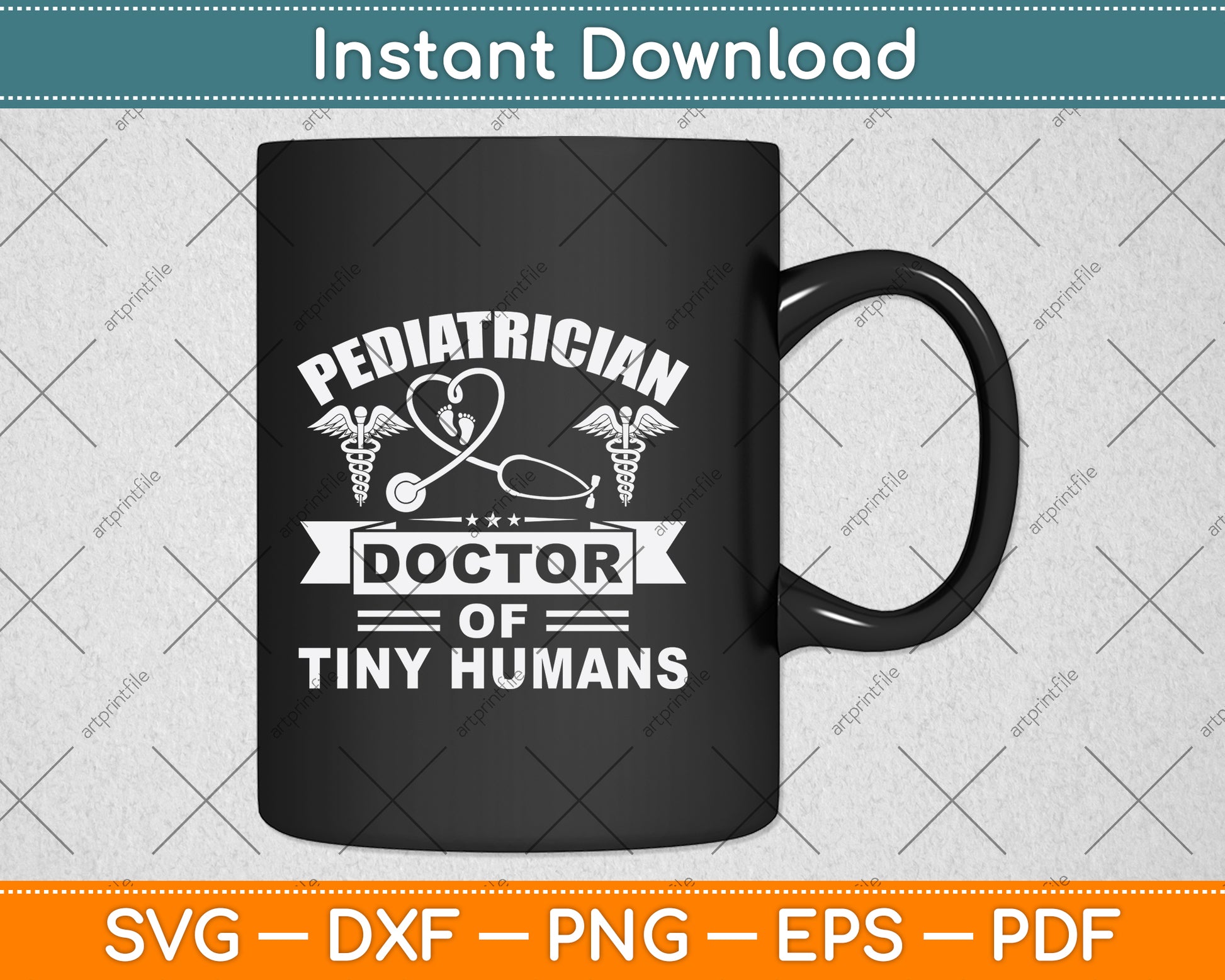 Pediatrician Doctor Of Tiny Humans Svg Png Dxf Digital Cutting File