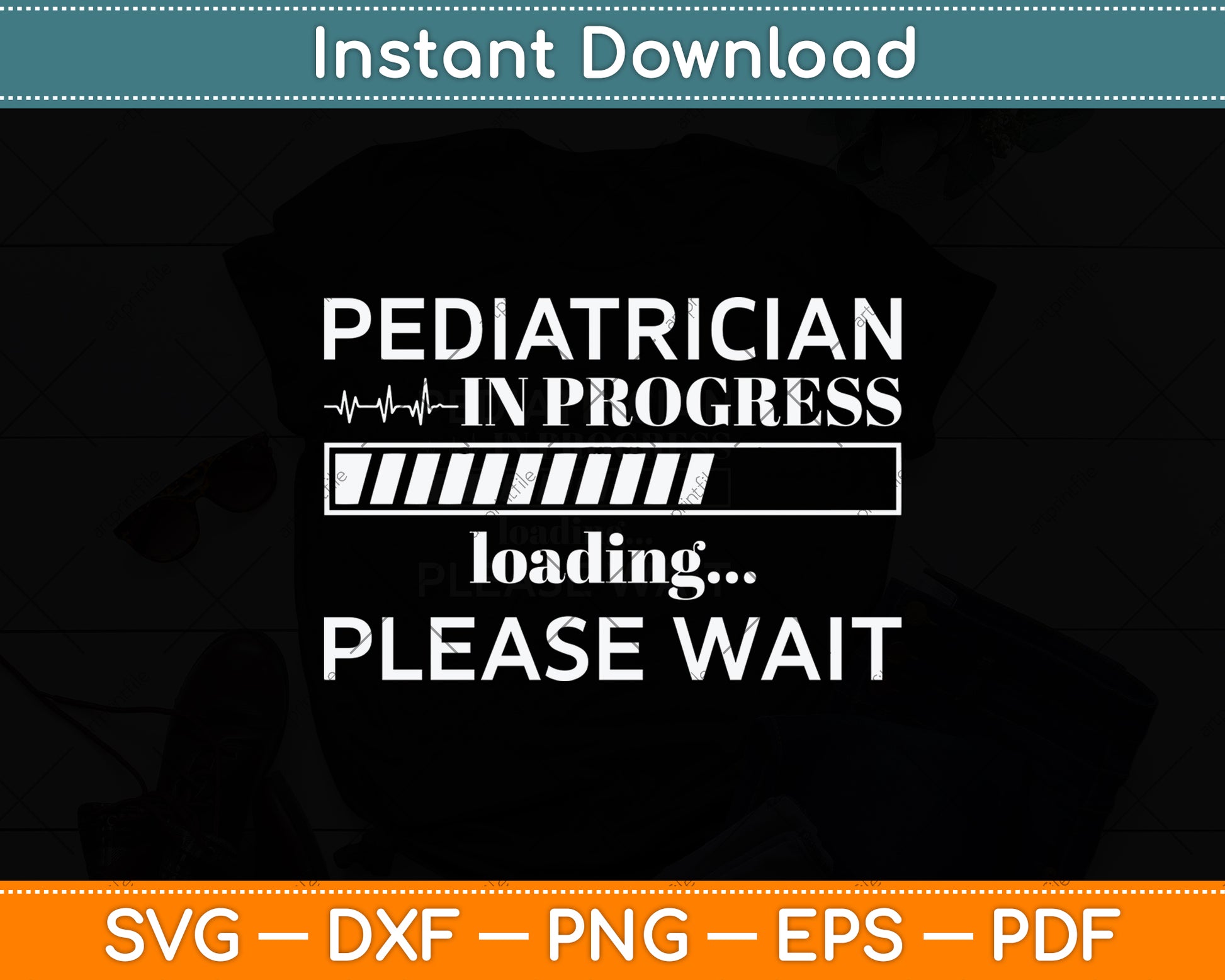 Pediatrician In Progress Loading Please Wait Svg Png Dxf Digital Cutting File