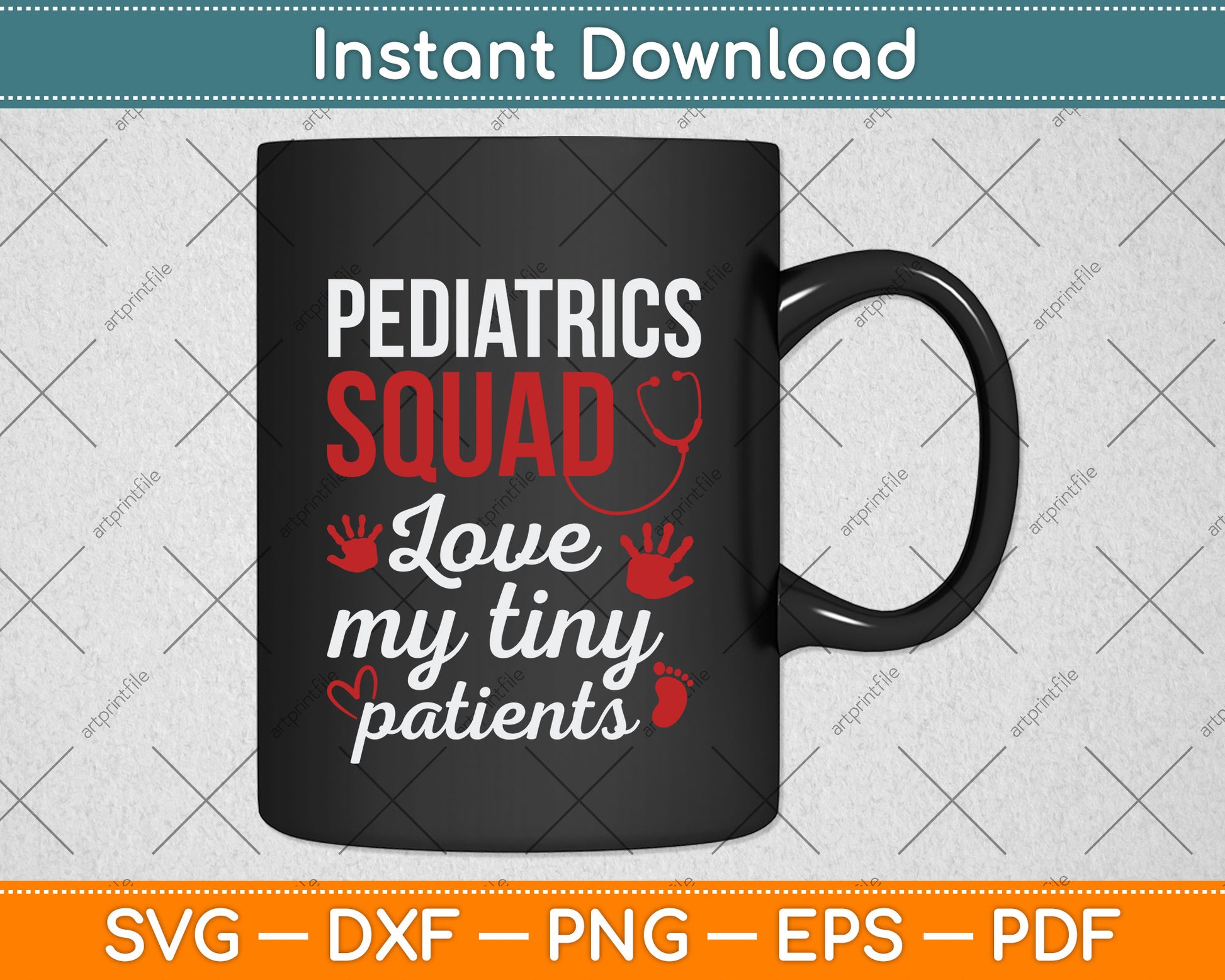 Pediatrics Squad Love My Tiny Patients Svg Png Dxf Digital Cutting File