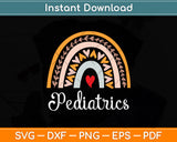 Pediatrics Rainbow Lovers Svg Png Dxf Digital Cutting File