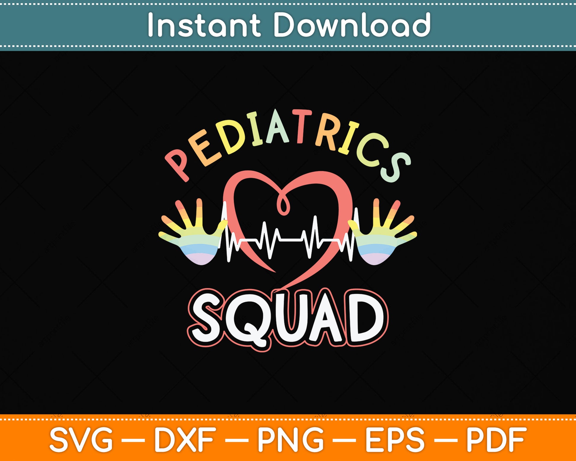 Pediatrics Squad Pediatric Doctor Nurse Pediatric Pulse Svg Png Dxf Digital Cutting File