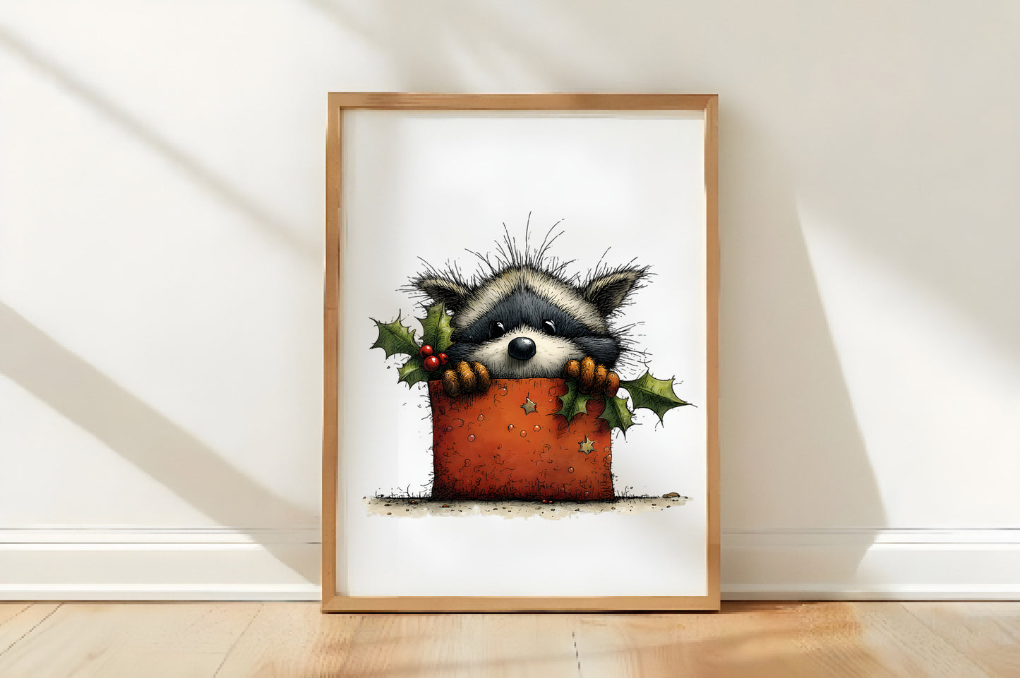 Peeking Christmas Animal Clipart PNG
