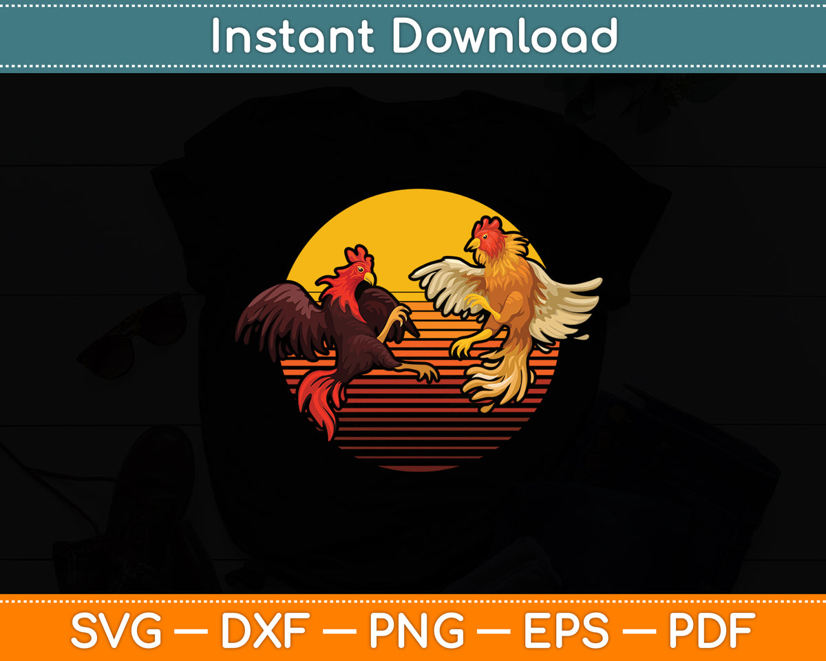 Peleas De Gallos Cockfighter Game Fowl Cockfighting Rooster Svg Digital Cutting File