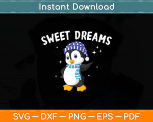 Penguin Dreams Svg Digital Cutting File