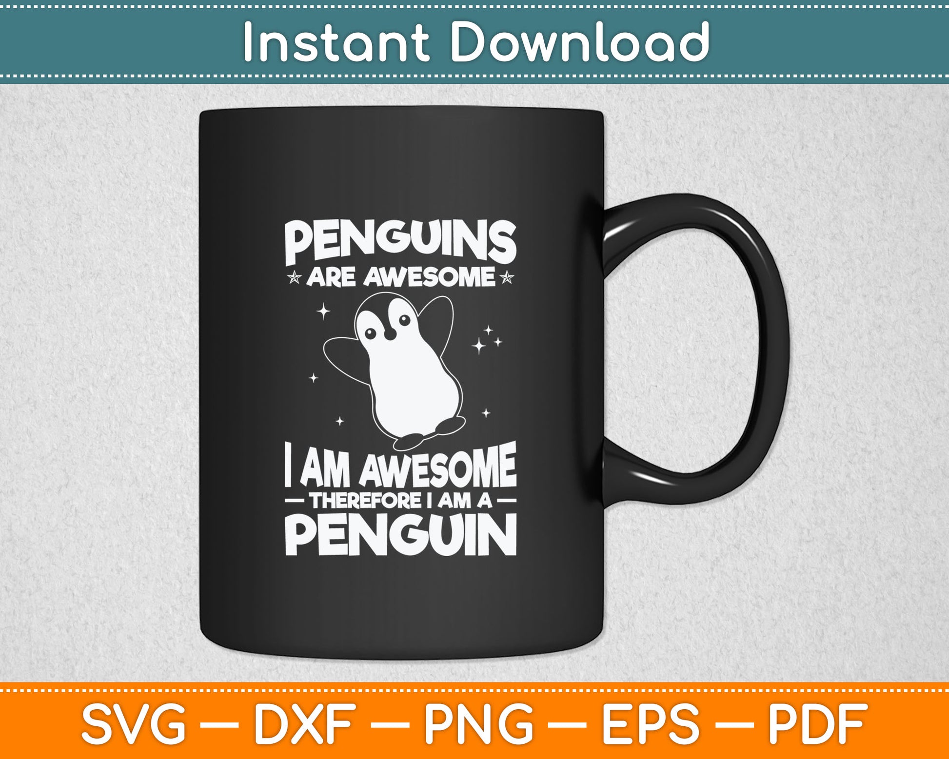 Penguins Are Awesome I Am A Penguin Svg Digital Cutting File