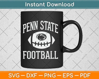Penn State Nittany Lions Football Intensity Navy Svg Digital Cutting File
