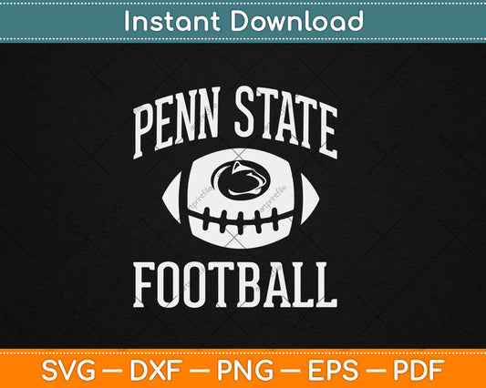 Penn State Nittany Lions Football Intensity Navy Svg Digital Cutting File