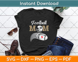 Football Mom Leopard Players American Football Mothers Day Svg Digital Cutting File