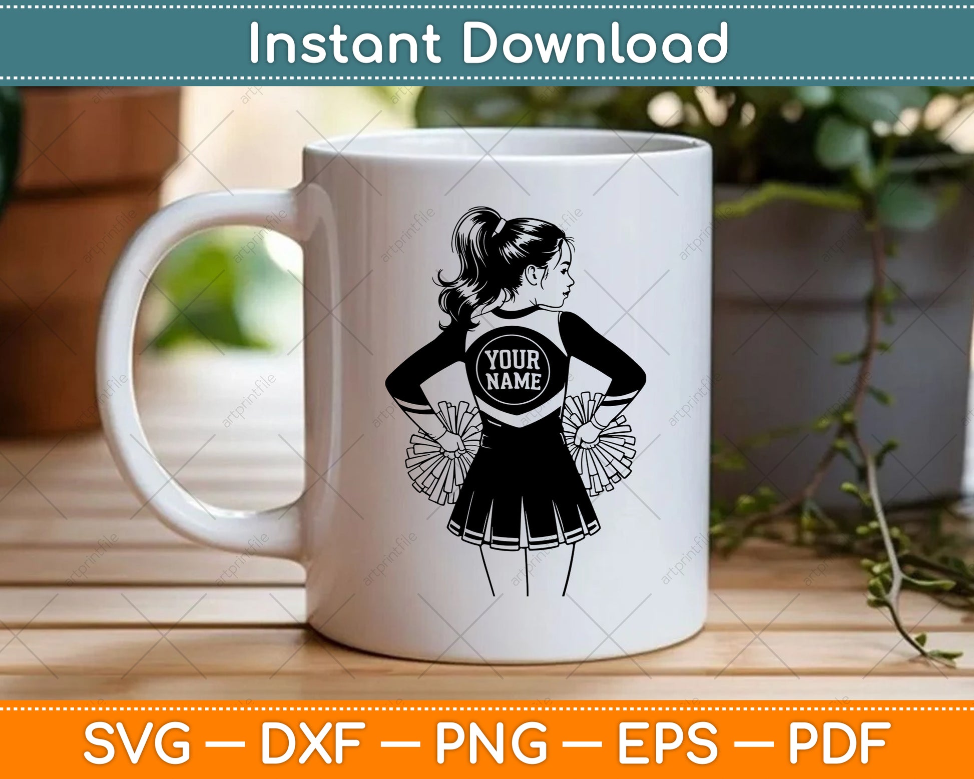 Cheerleader Svg, Cheerleader Name Svg, Cheer Dance Svg Digital Cutting File