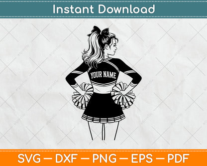 Cheerleader Svg, Cheerleader Name Svg, Cheer Dance Svg, Personalized Name Svg