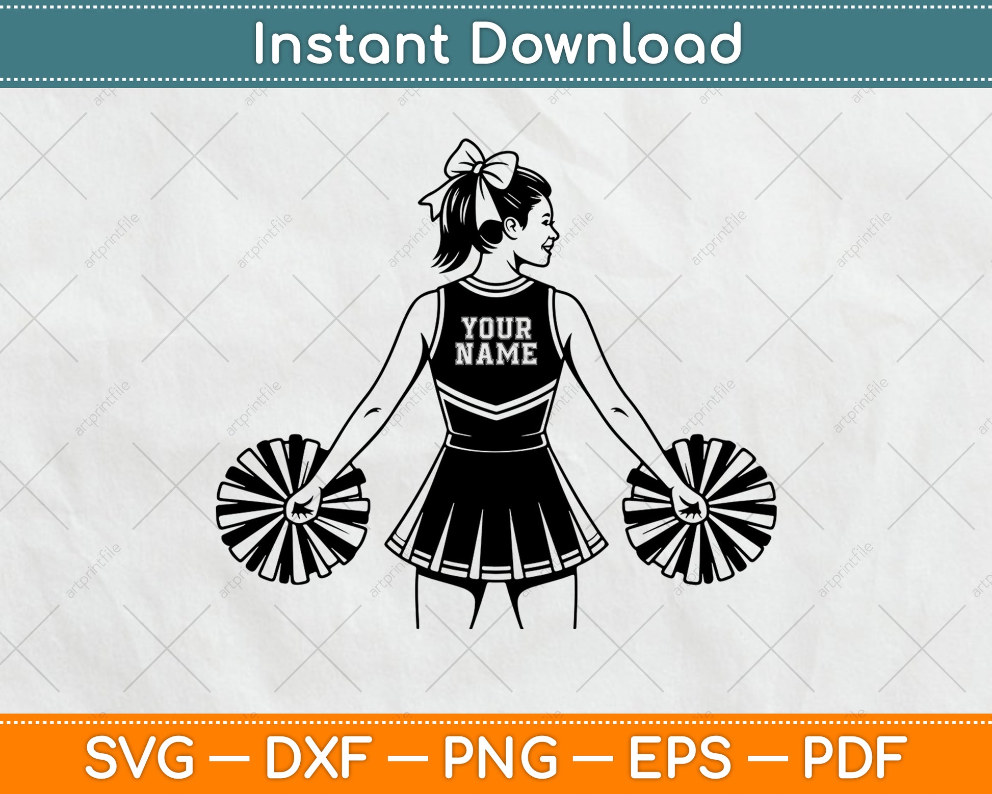 Cheerleader Name Svg , Cheerleader Svg , Cheer Dance Svg , Cheerleader Shirt Svg