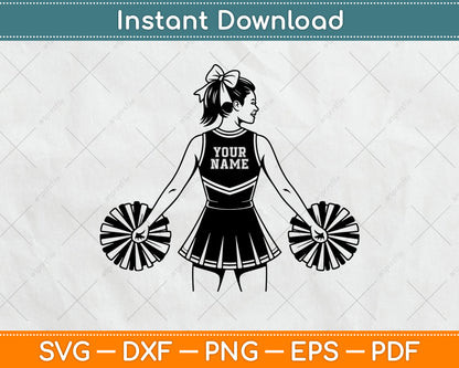 Cheerleader Name Svg , Cheerleader Svg , Cheer Dance Svg , Cheerleader Shirt Svg