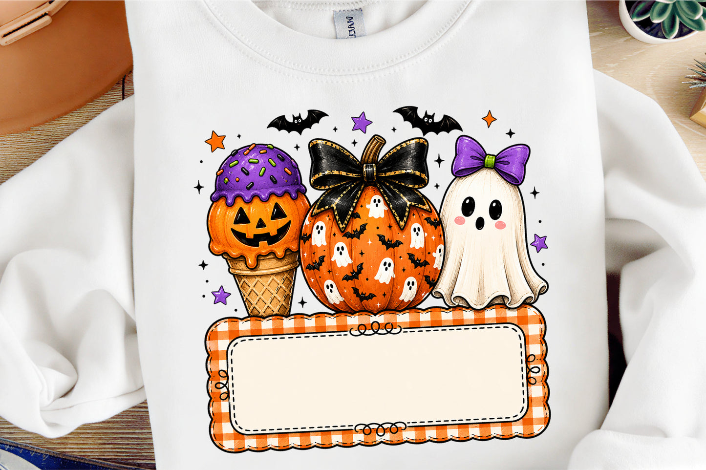Halloween Kids PNG Bundle Cute Ghost Pumpkin School Designs
