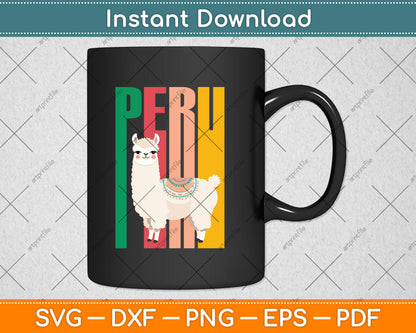 Peru Alpaca Graphic - Peruvian Llama Svg Digital Cutting File