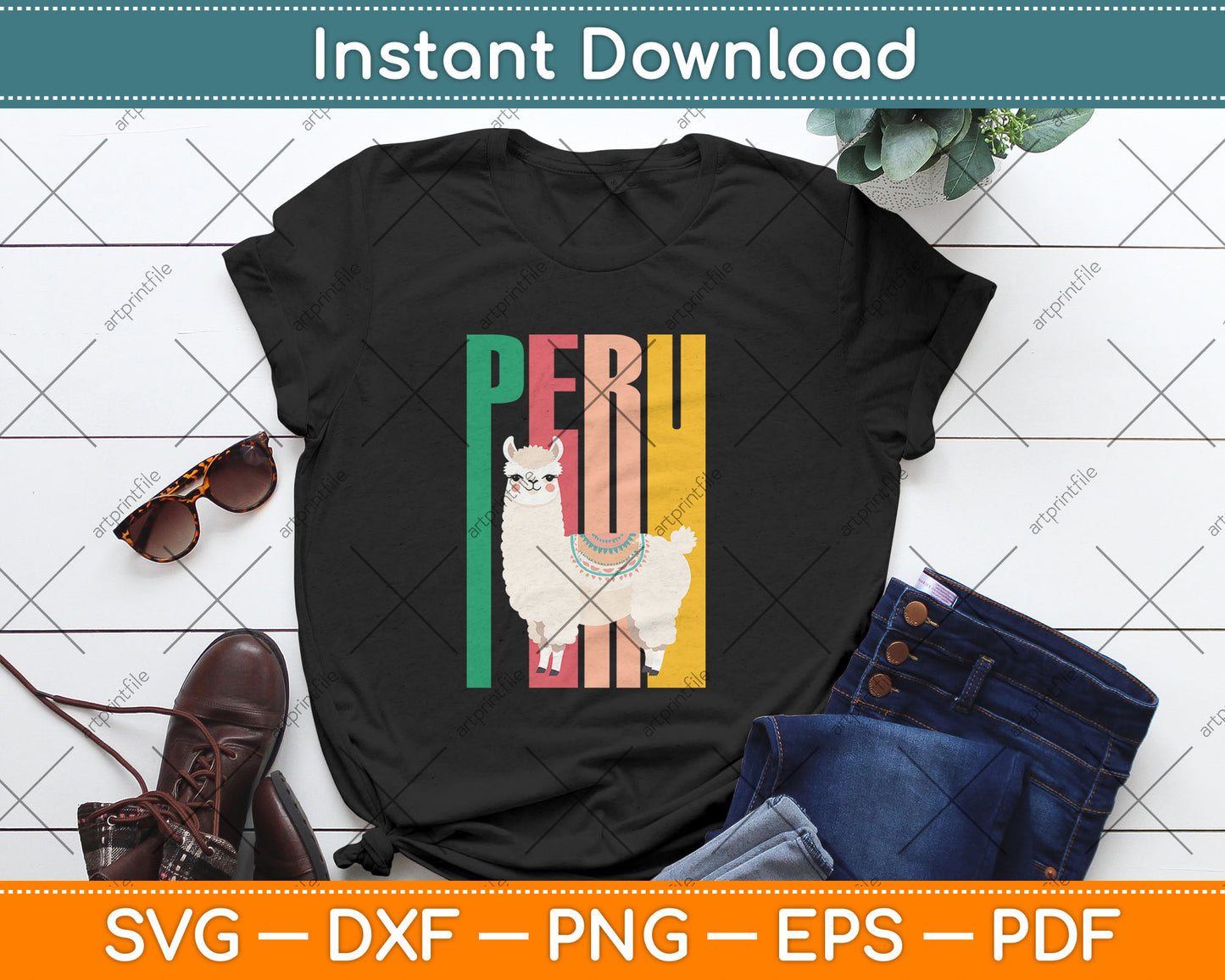 Peru Alpaca Graphic - Peruvian Llama Svg Digital Cutting File